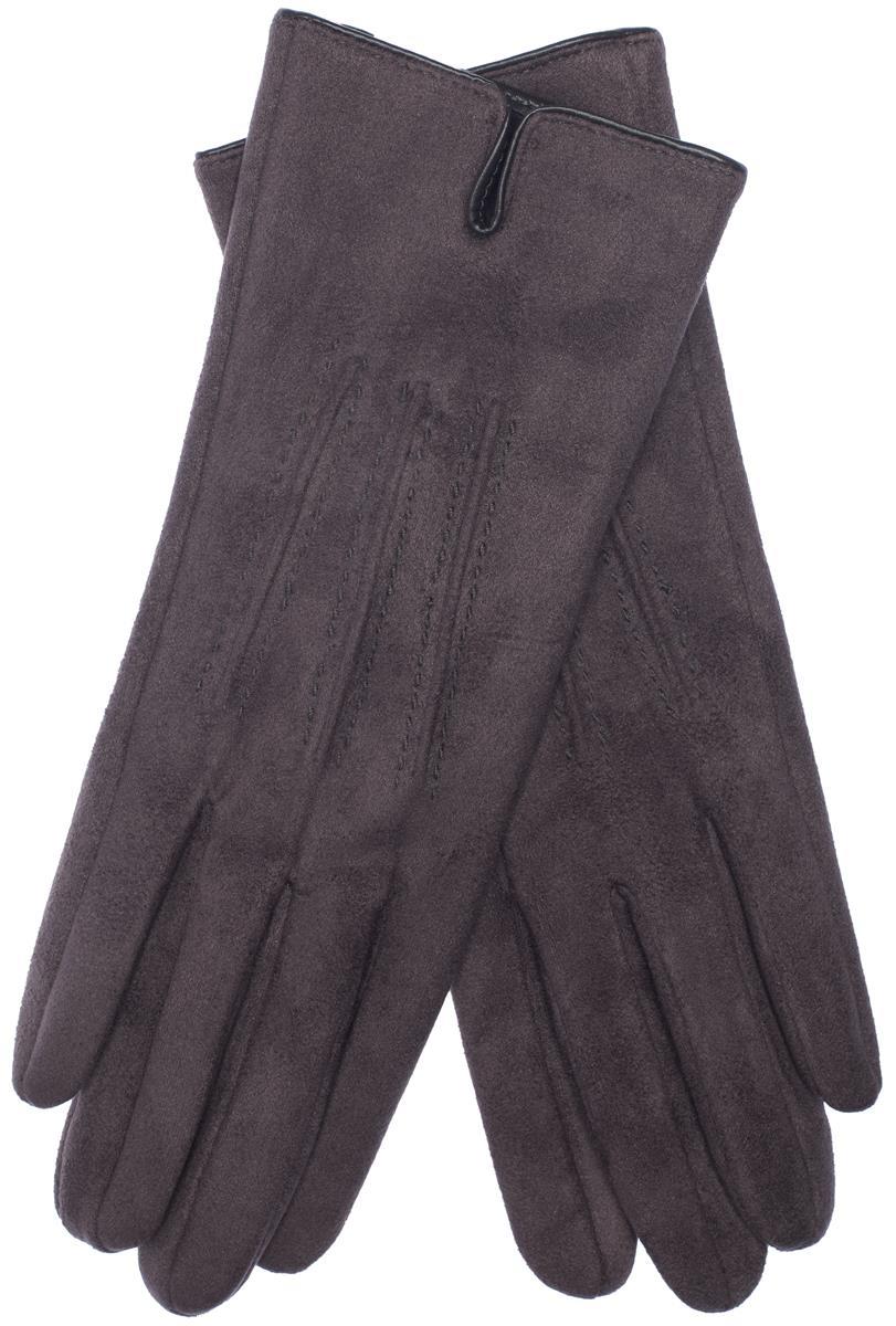 EEM Damen Handschuhe 100% vegan, Velours Optik, weiches elastisches Material, kuscheliges Teddyfleece