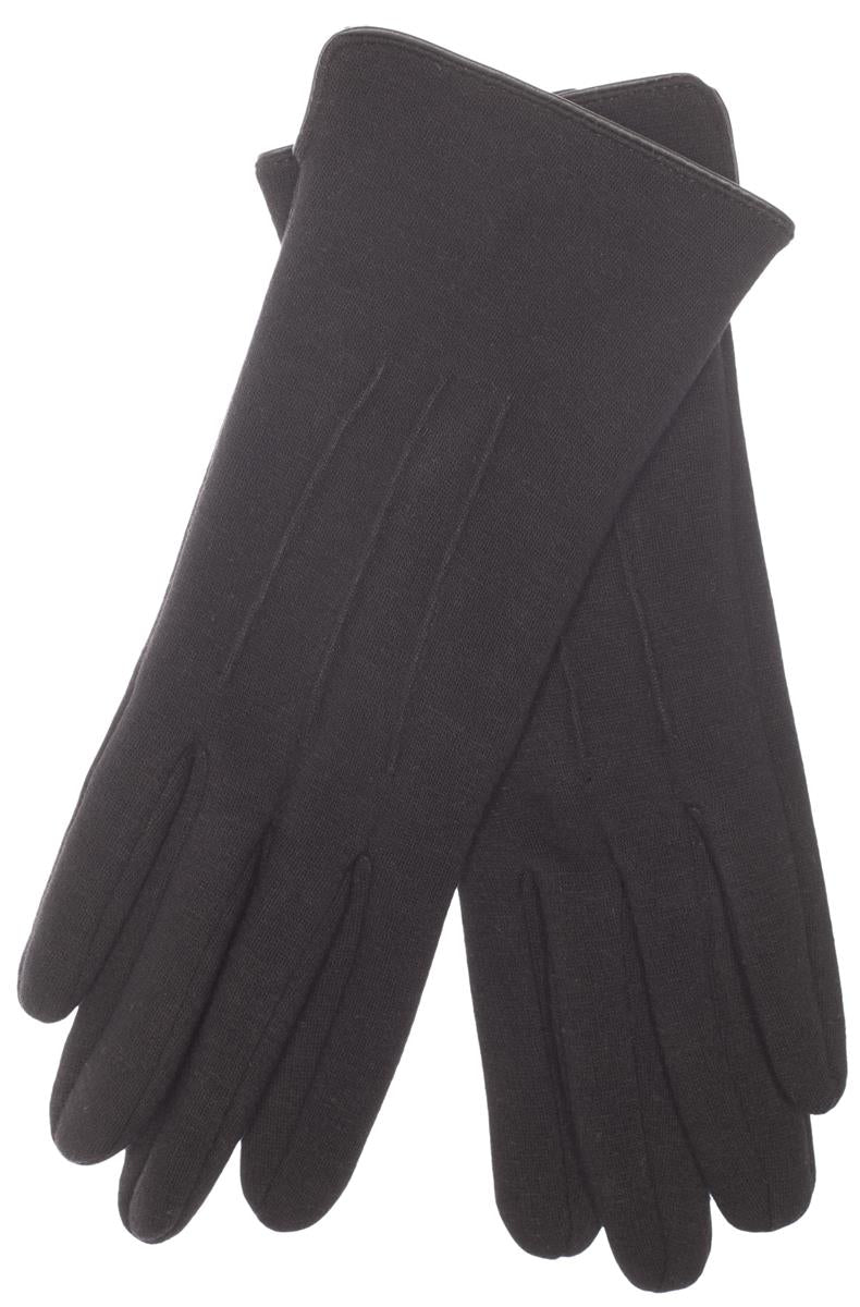 EEM Damenhandschuhe 100% vegan, weiche Baumwolle, Touchfunktion, kuscheliges Teddyfleece Futter