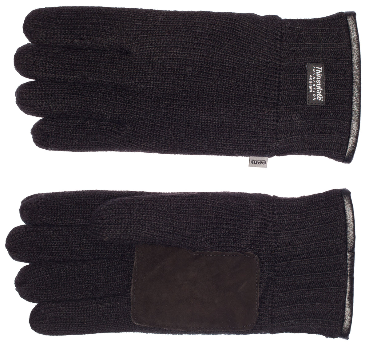 EEM Herren Strickhandschuhe - Wolle Mit Thinsulate Thermofutter Für Kalte Tage