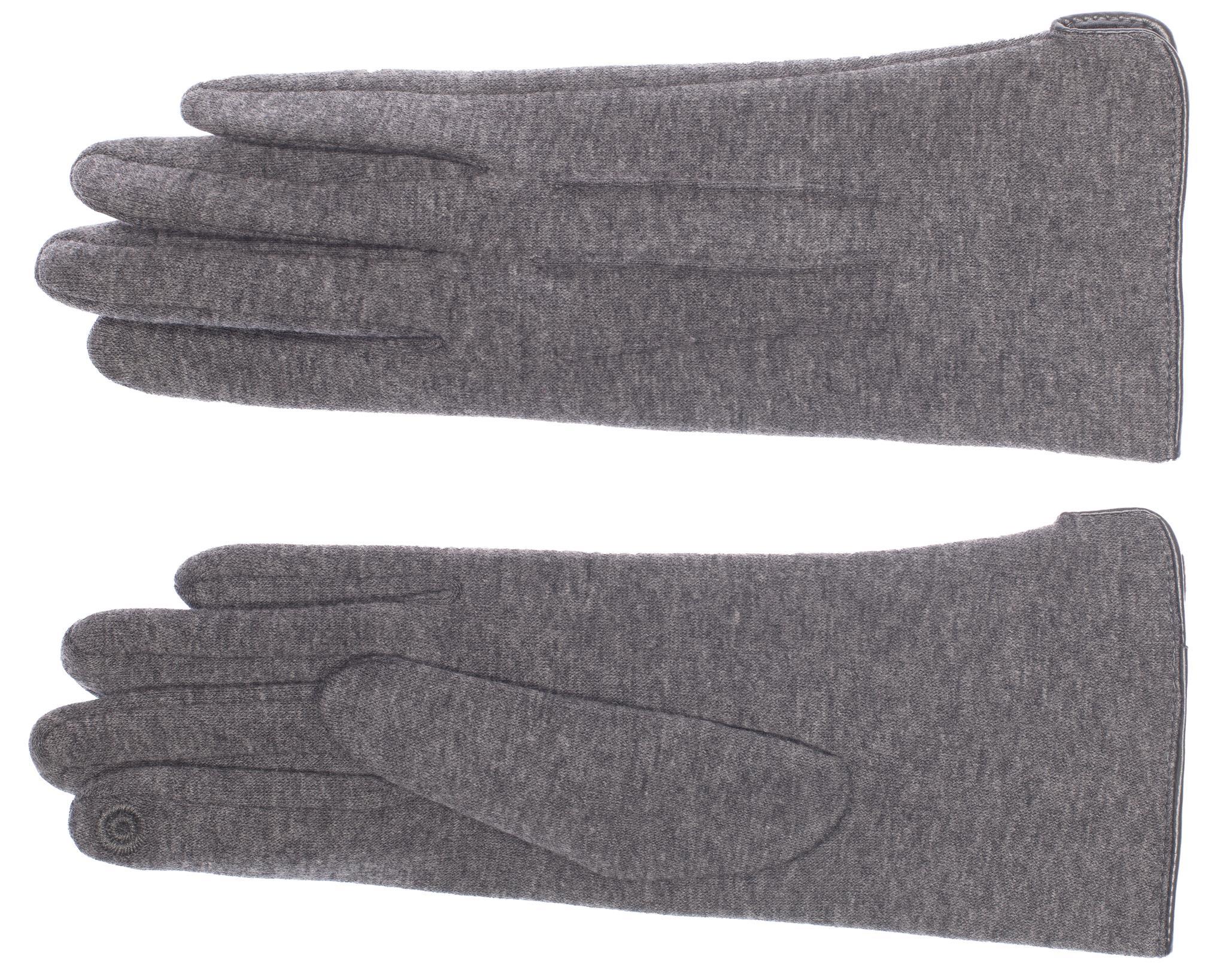 EEM Damenhandschuhe 100% vegan, weiche Baumwolle, Touchfunktion, kuscheliges Teddyfleece Futter