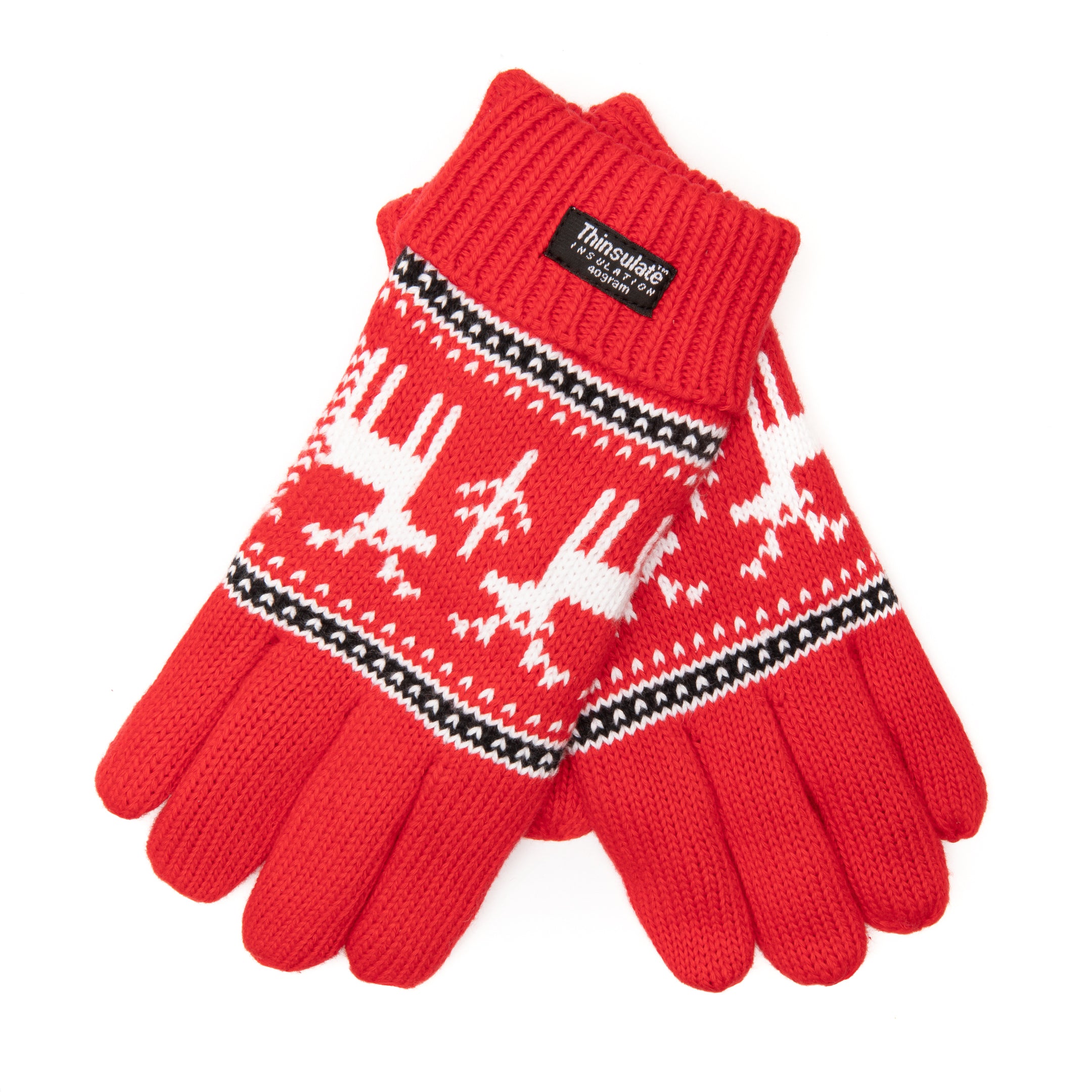 handschuhe weihnachtsmotiv EEM Damen Strickhandschuhe, weiche Baumwolle, Weihnachtsmotiv, Thinsul – EEM Fashion