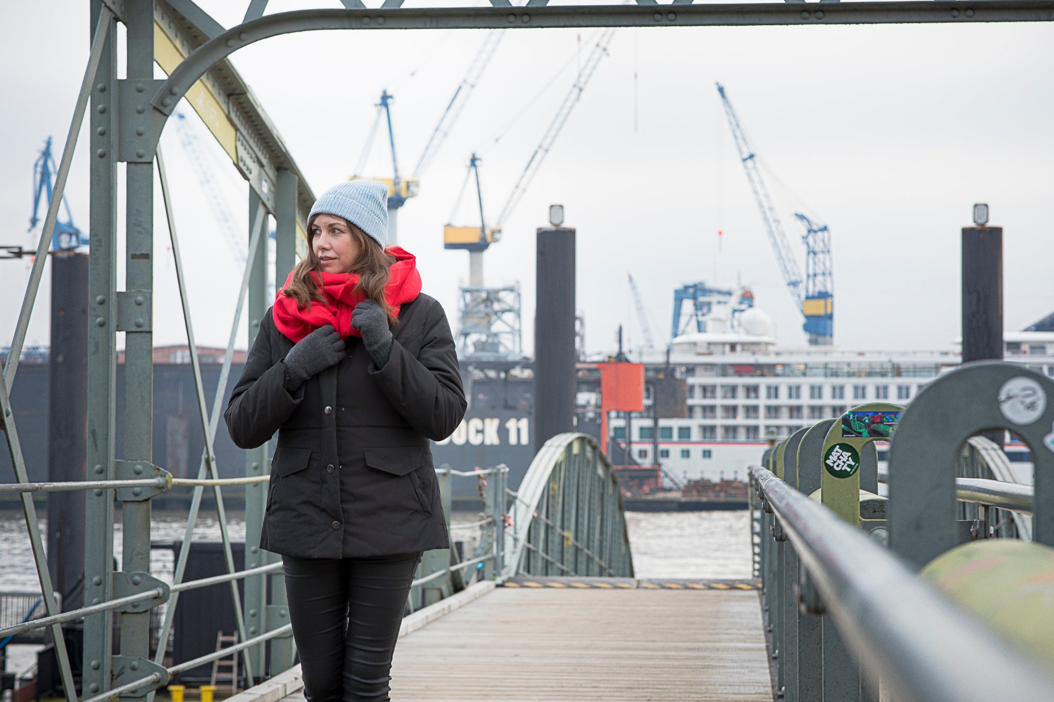 EEM Damen Strickmütze, weiche Wolle, Thinsulate Thermofutter, vernähter Umschlag