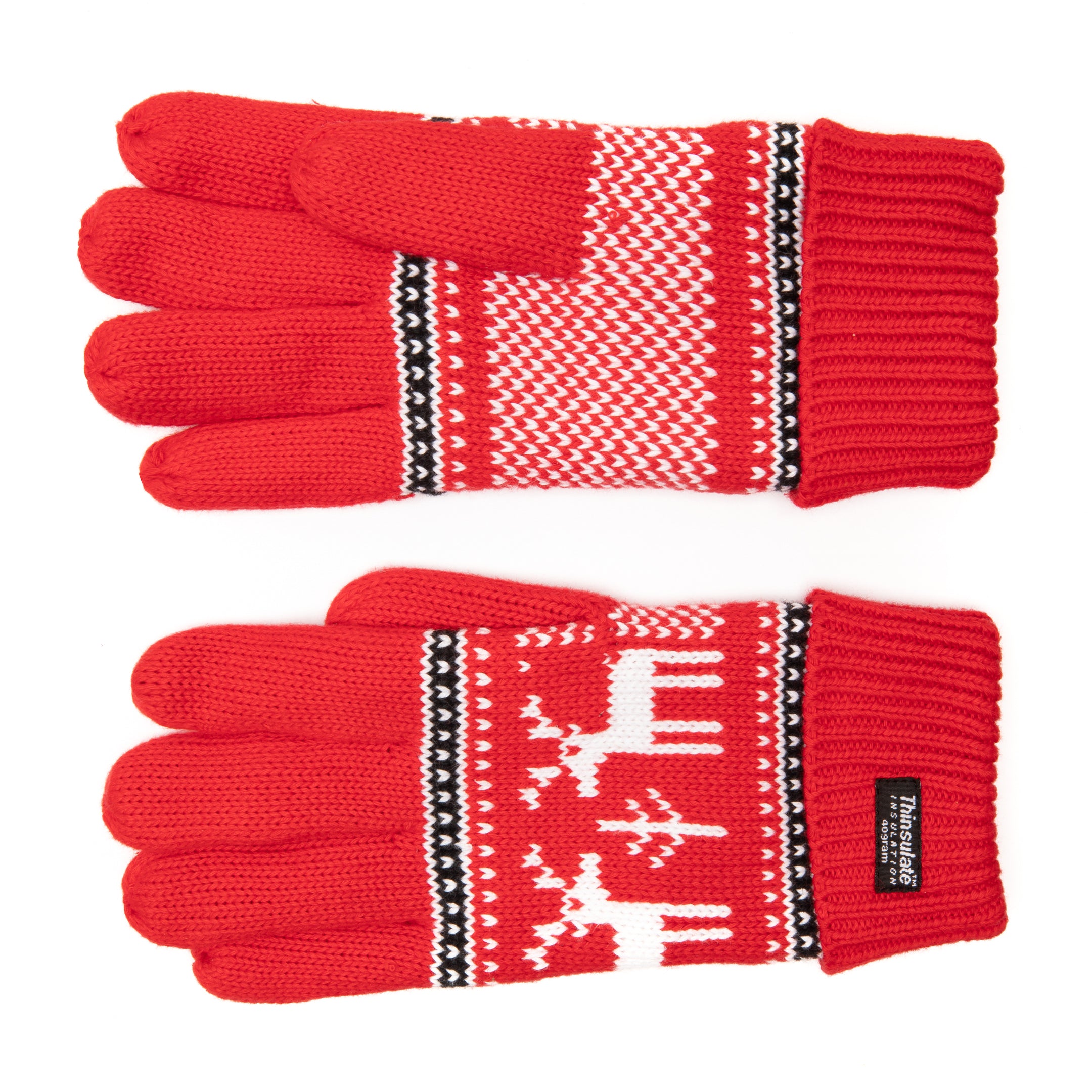 handschuhe weihnachtsmotiv EEM Damen Strickhandschuhe, weiche Baumwolle, Weihnachtsmotiv, Thinsul – EEM Fashion