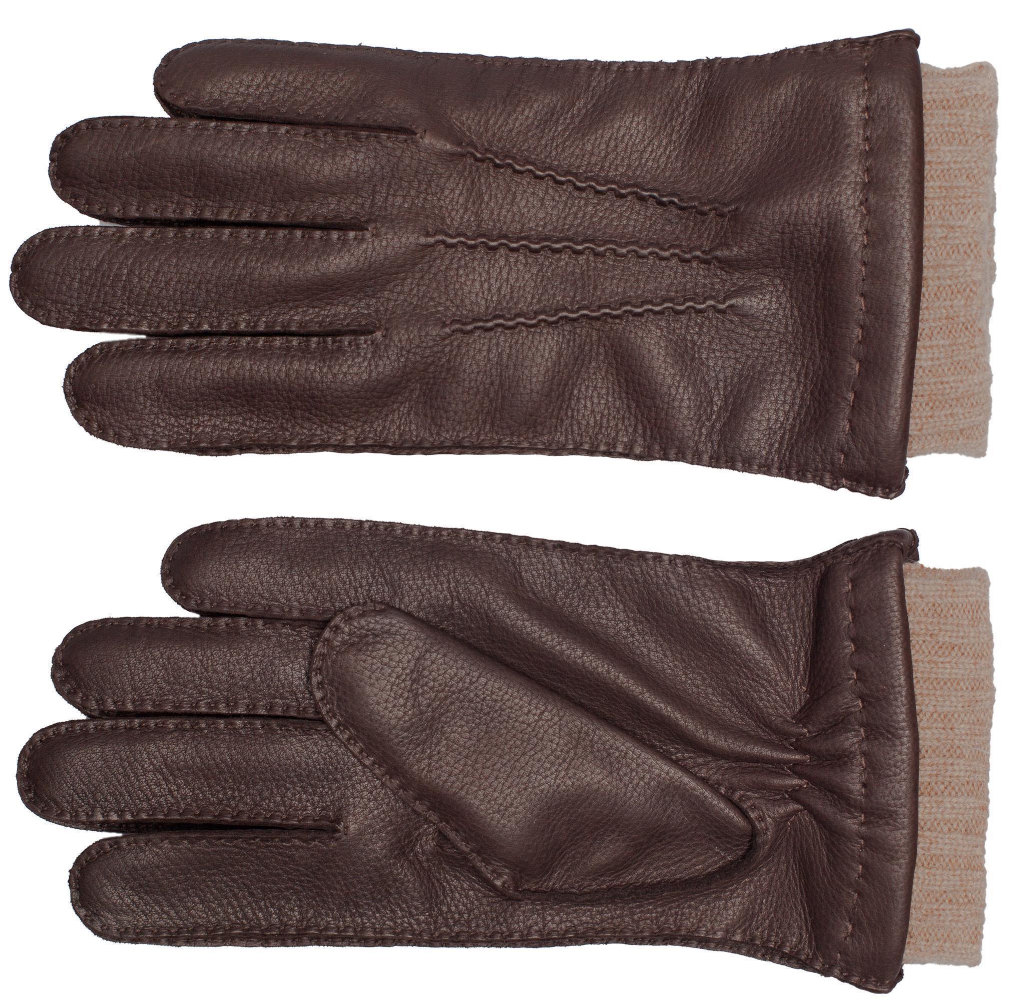 herren handschuhe leder kaschmir EEM Herren Lederhandschuhe, edles Hirschleder, weiches Futter aus Kasc – EEM Fashion