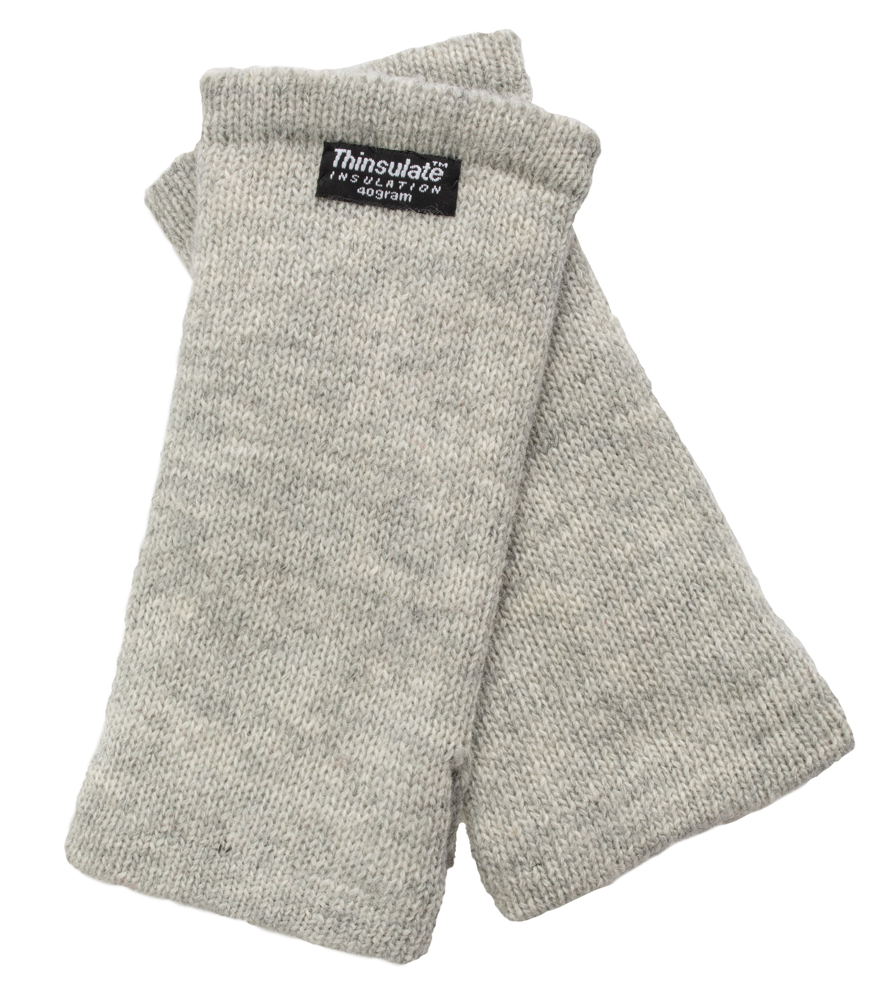 EEM Damen Strickhandschuhe Pulswärmer, weiche Wolle, Thinsulate Thermofutter, praktisches Daumenloch